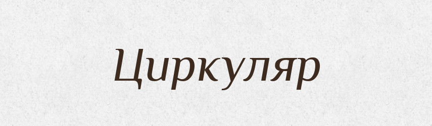 Циркуляр — Словник чужомовних слів і термінів