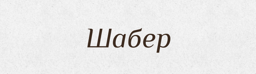 Шабер — Словник чужомовних слів і термінів