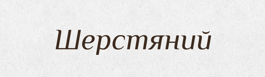 Шерстяний — Словник чужомовних слів і термінів