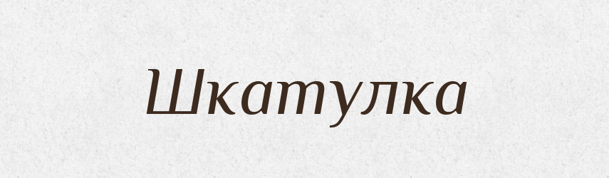 Шкатулка — Словник чужомовних слів і термінів
