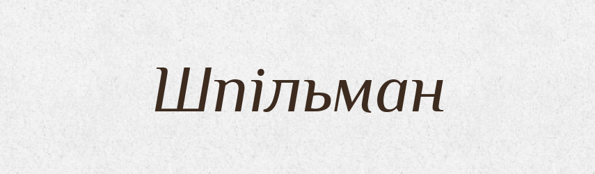 Шпільман — Словник чужомовних слів і термінів