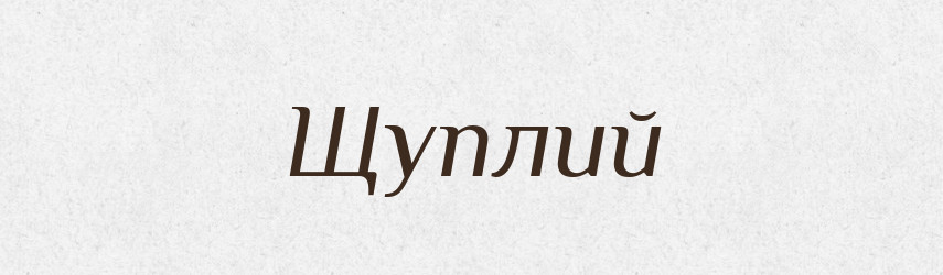 Щуплий — Словник чужомовних слів і термінів