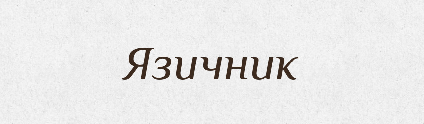 Язичник — Словник чужомовних слів і термінів